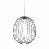 Czarna lampa wisząca ażurowa druciana owalna minimalistyczna loftowa uniwersalna klasyczna SPHERA L 11301 TK-LIGHTING
